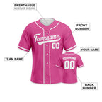 Custom Baseball Jersey for Women Fans Plain Personalized Baseball Shirt with Printed Team Name Number Baseball Team Uniform