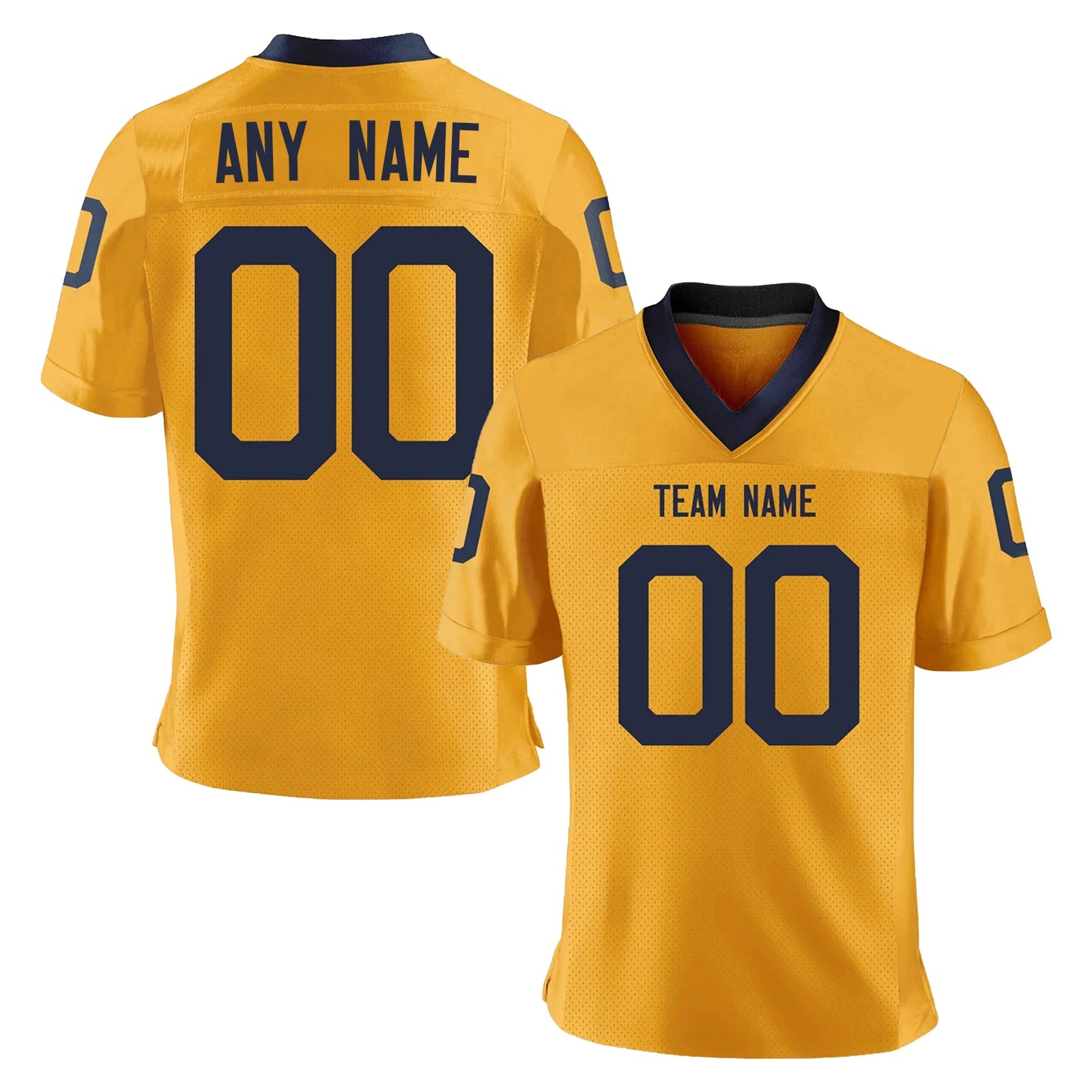 Custom Navy American Football Jersey, Personalized Football Shirt with Team Name Number, Football Fans Gift for Men Women Kids