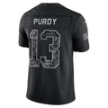 SF.49ers #13 Brock Purdy Black 2026 Salute to Service Stitched Limited Football jersey MWATKINS