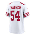 SF.49ers #54 Fred Warner White 80th Anniversary Game Stitched Football Jerseys
