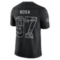 SF.49ers #97 Nick Bosa Black 2026 Salute to Service Stitched Limited Football jersey MWATKINS