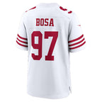 SF.49ers #97 Nick Bosa White 80th Anniversary Game Stitched Football Jersey
