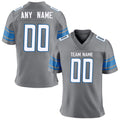 Custom American Football Jersey Personalized Printed Team Name Number Training Uniform Blue Gray Fans Gift for Adults Kids