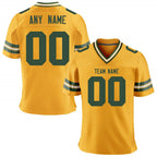 Custom Green American Football Jersey for Men Women Youth, Personalized Football Shirt with Printed Team Name Number Fans Gift
