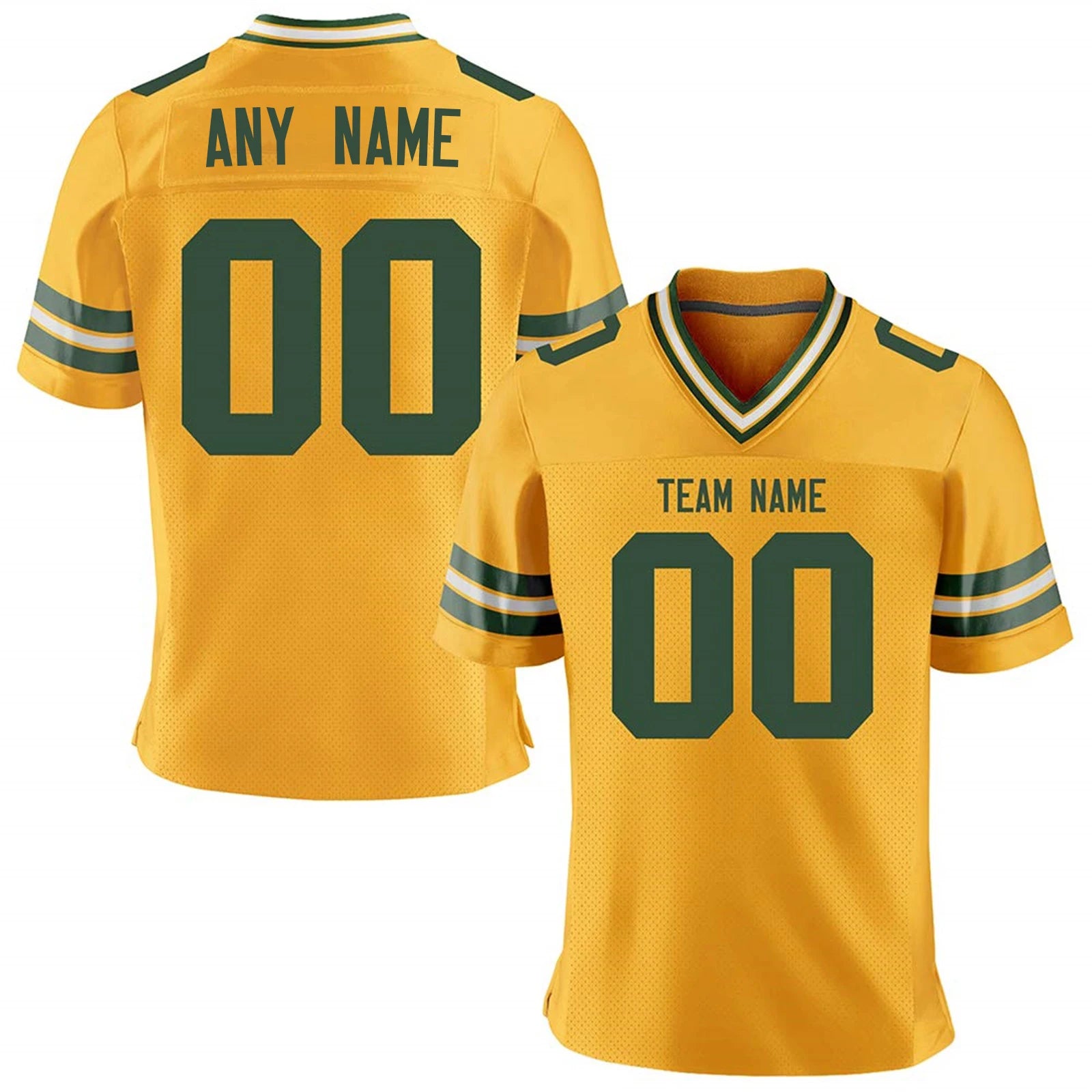 Custom Green American Football Jersey for Men Women Youth, Personalized Football Shirt with Printed Team Name Number Fans Gift