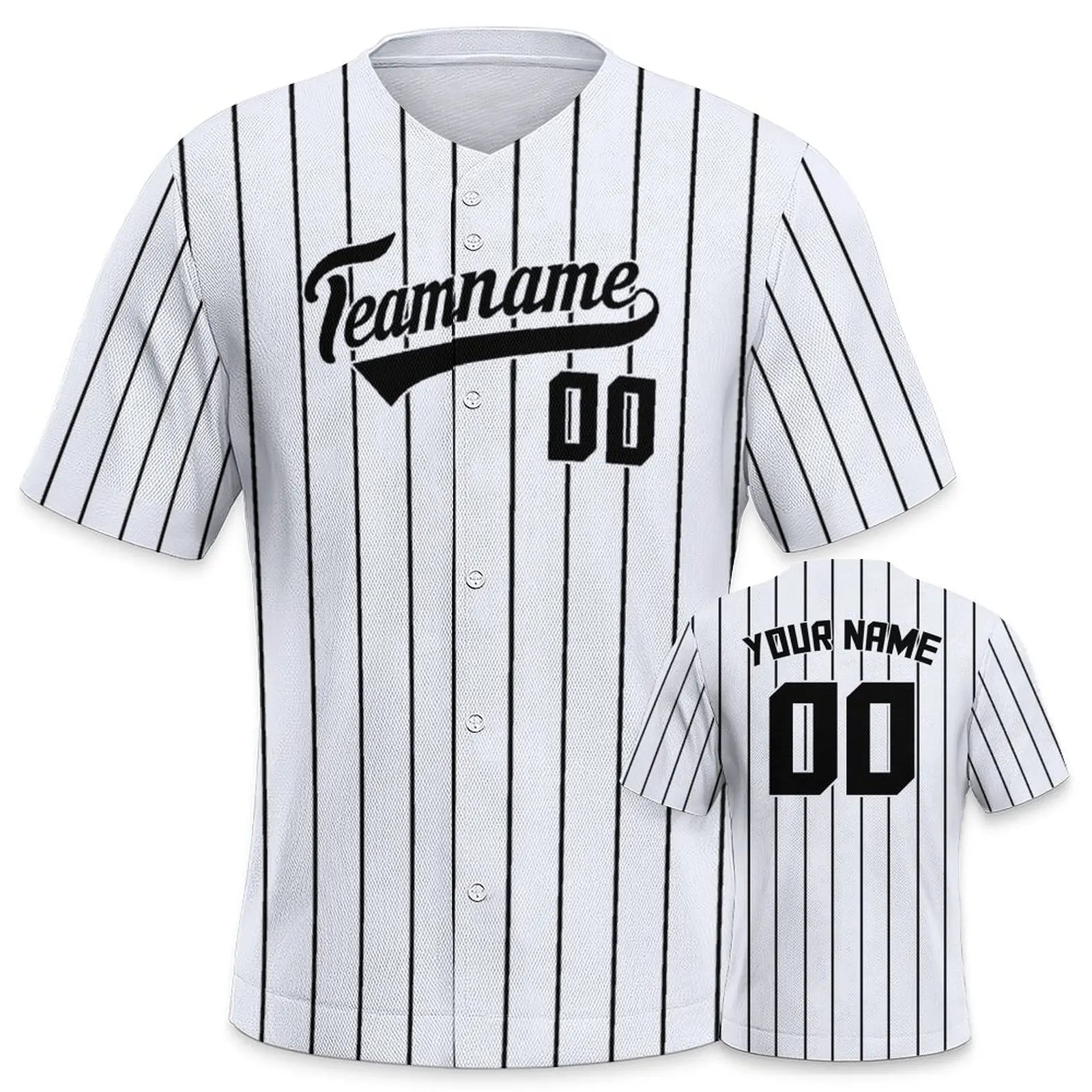 Men's Custom Baseball Jersey Solid Pinstripe Personalized Name Number Printing Fans Gift Baseball Team Shirt for Sportswear