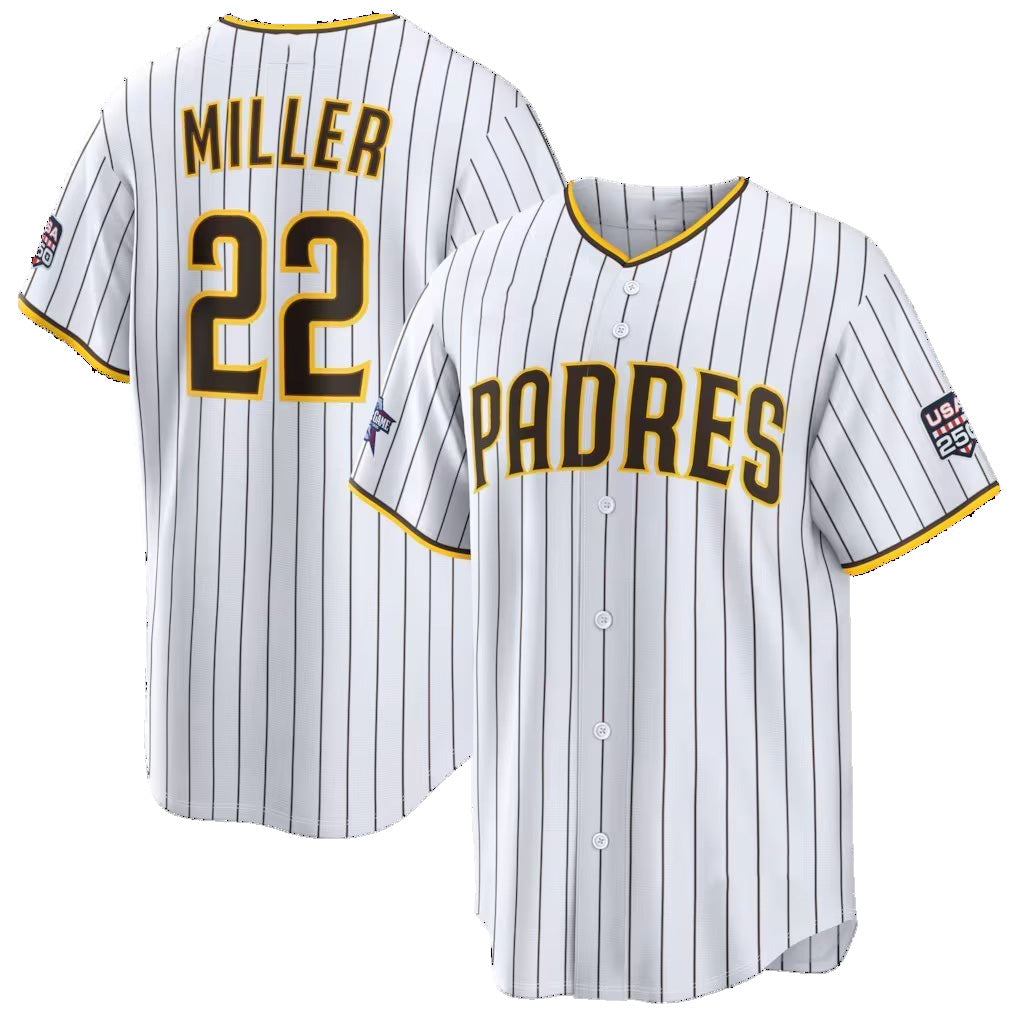 San Diego Padres #22 Mason Miller 2026 All-Star Game White Replica Stitched Baseball Jerseys