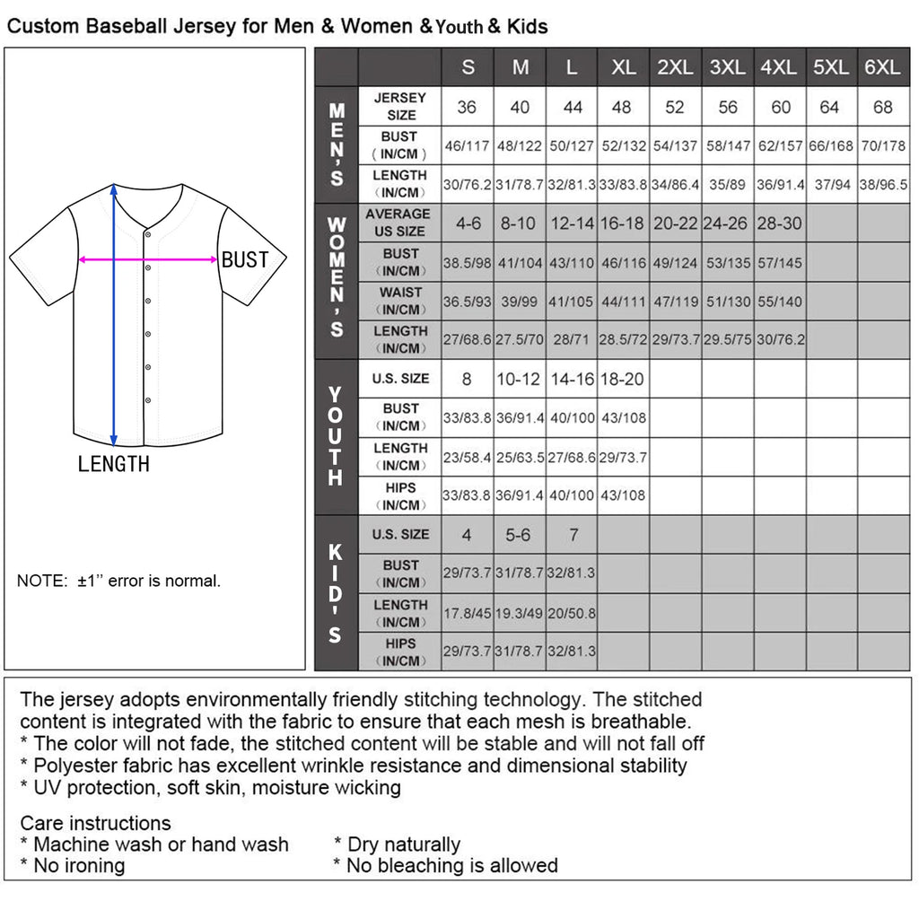 Custom Baseball Jersey for Women Fans Plain Personalized Baseball Shirt with Printed Team Name Number Baseball Team Uniform
