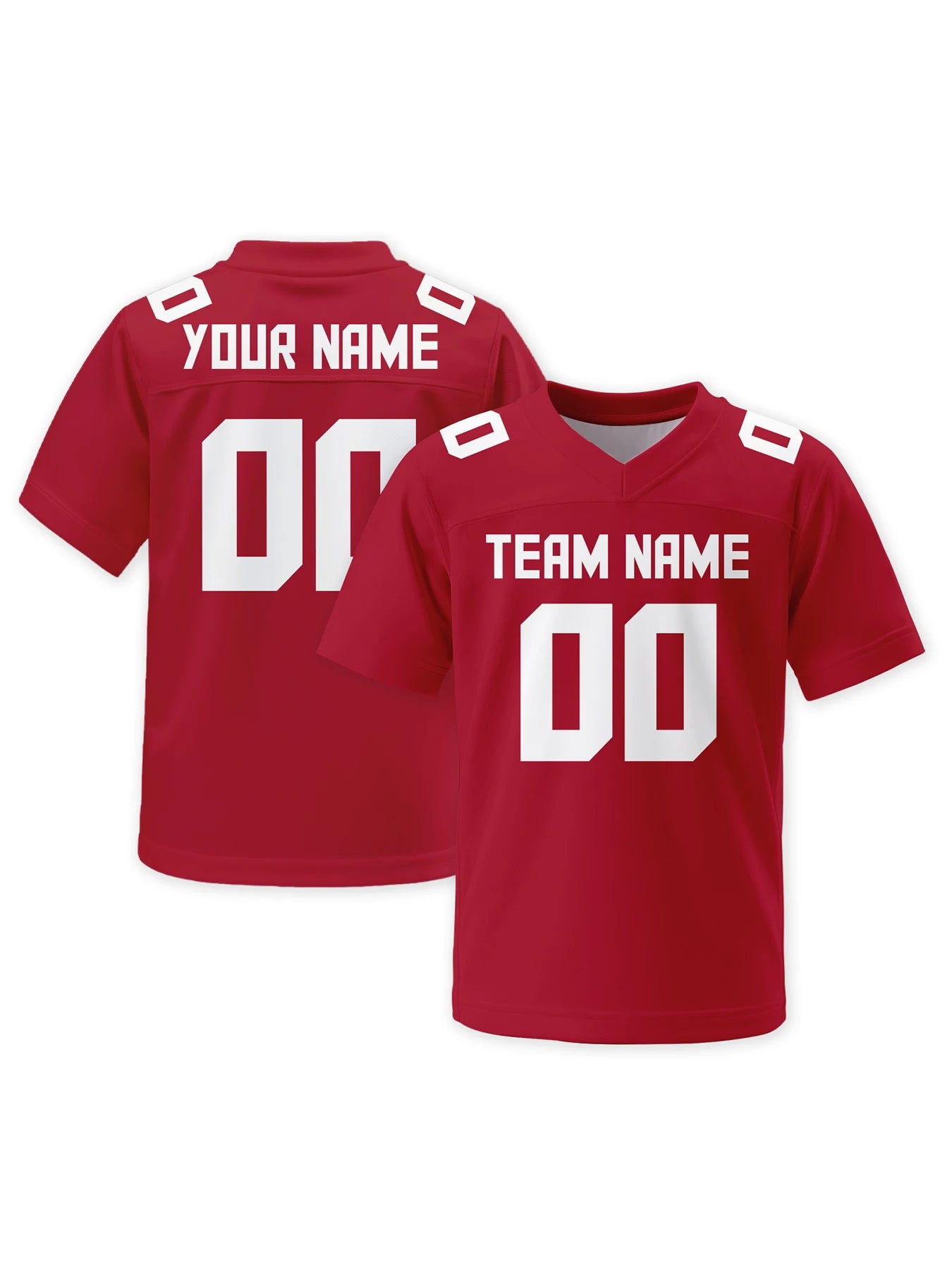 Custom Men's American Football Jersey Personalized Name Number Solid Color Football Team Uniform Sports Jersey