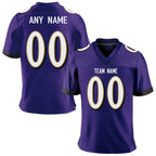 Custom American Football Jersey, Purple Football Shirt for Men Women Youth Kids, Personalized Print Team Name Number Fans Gift