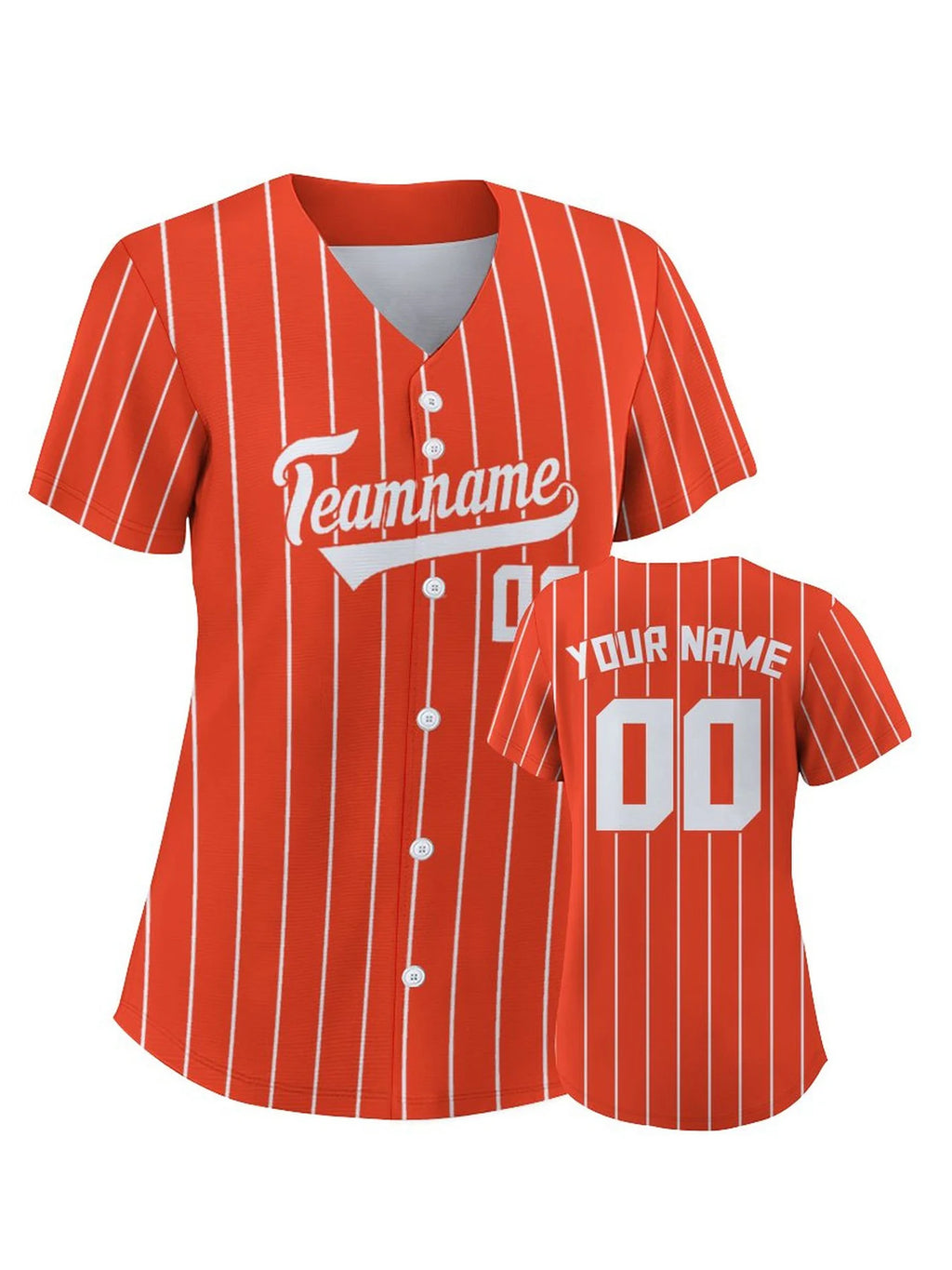 Women's Custom Pinstripe Baseball Jersey Personalized Team Name Number Breathable Baseball Shirts for Team Sportswear S-4XL