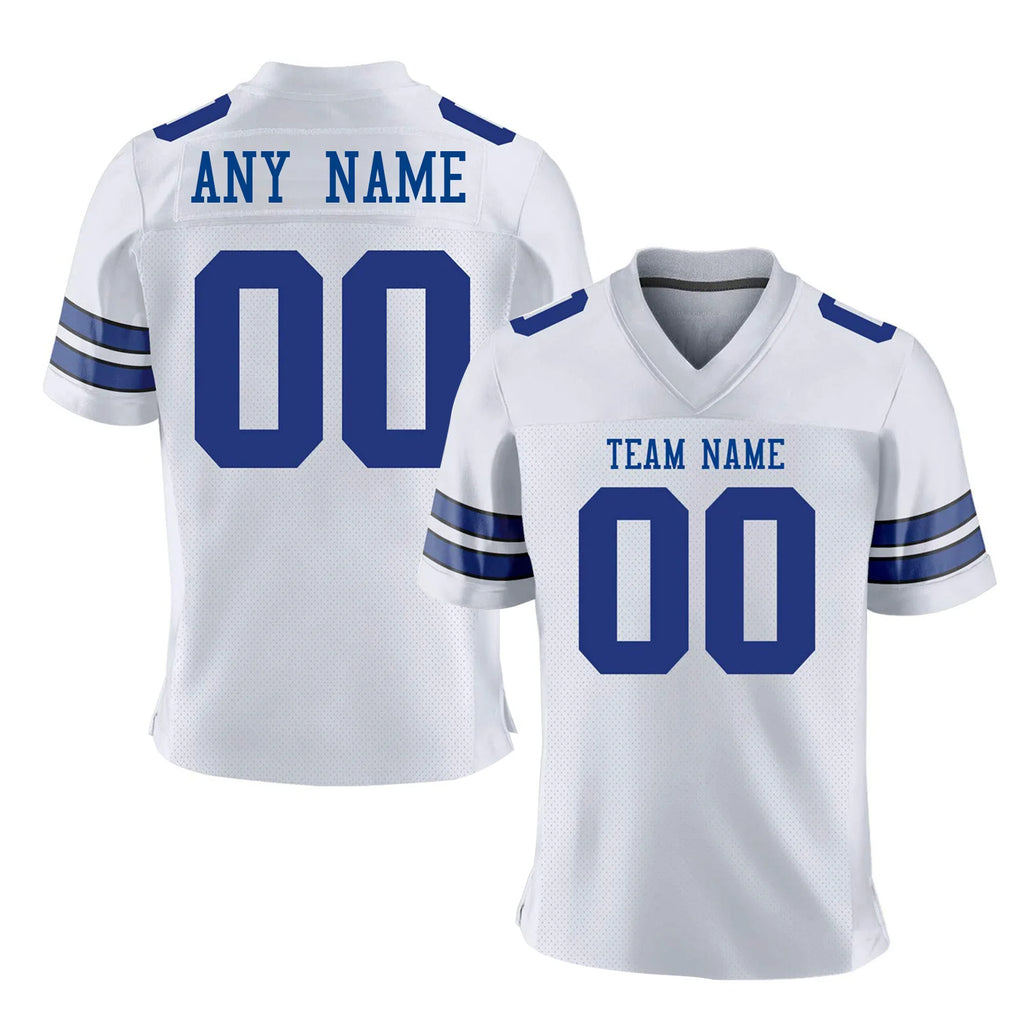 Custom American Football Jersey with Name Number, Personalized Navy Team Jersey Shirt, Sports Gift for Players, Fans, Men & Kids