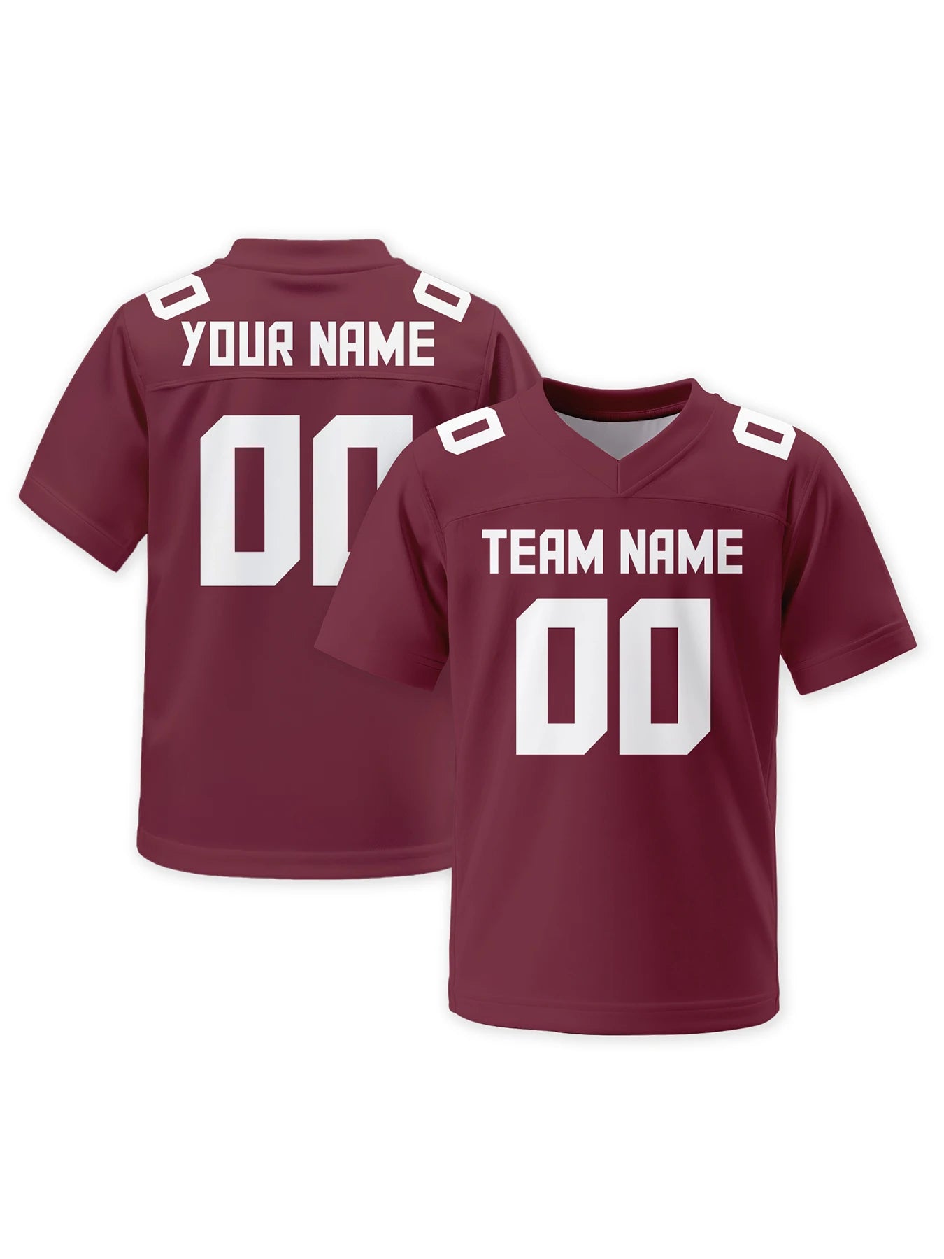 Custom Men's American Football Jersey Personalized Name Number Solid Color Football Team Uniform Sports Jersey