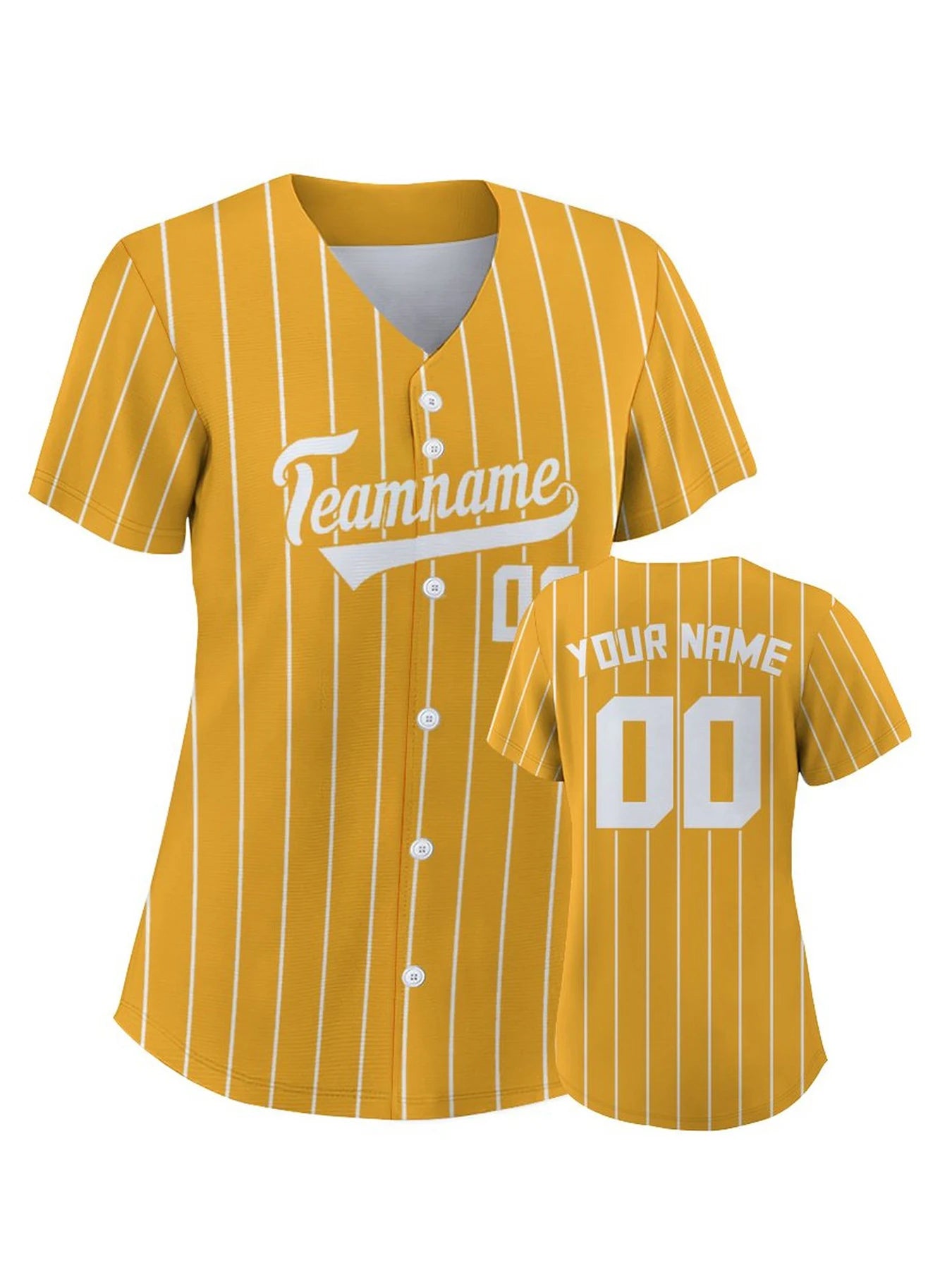 Women's Custom Pinstripe Baseball Jersey Personalized Team Name Number Breathable Baseball Shirts for Team Sportswear S-4XL