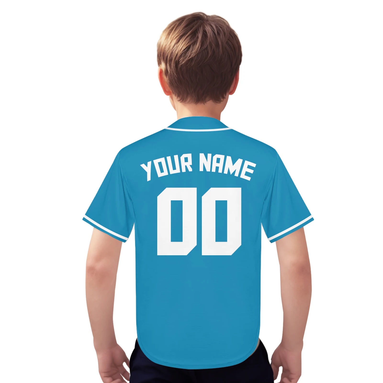 Custom Kids Baseball Jersey Personalized Plain Baseball Uniform with Printed Name Number Baseball Team Shirt Youth Fans Gift