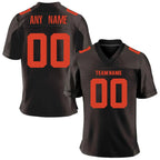 Custom Brown American Football Jersey Personalized Printed Team Name Number Adult Kids Quick-Drying Training Football Shirt