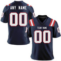 Personalized American Football Jersey, Navy White Custom Football Shirt, Printed Name Number Football Gift for Men Women Fans