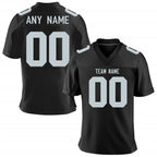 Custom American Football Jersey Black Personalized Football Shirt with Team Name Number for Adult Kids Sports Fans