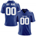 Custom American Football Jersey, Personalized Name Number Team Jersey, Blue Sports Jerseys Shirt for Men Women Youth Kids