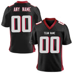 Custom American Football Jersey Black White Men Women Kids Personalized Printed Team Name Number Sports Uniform Fans Gift