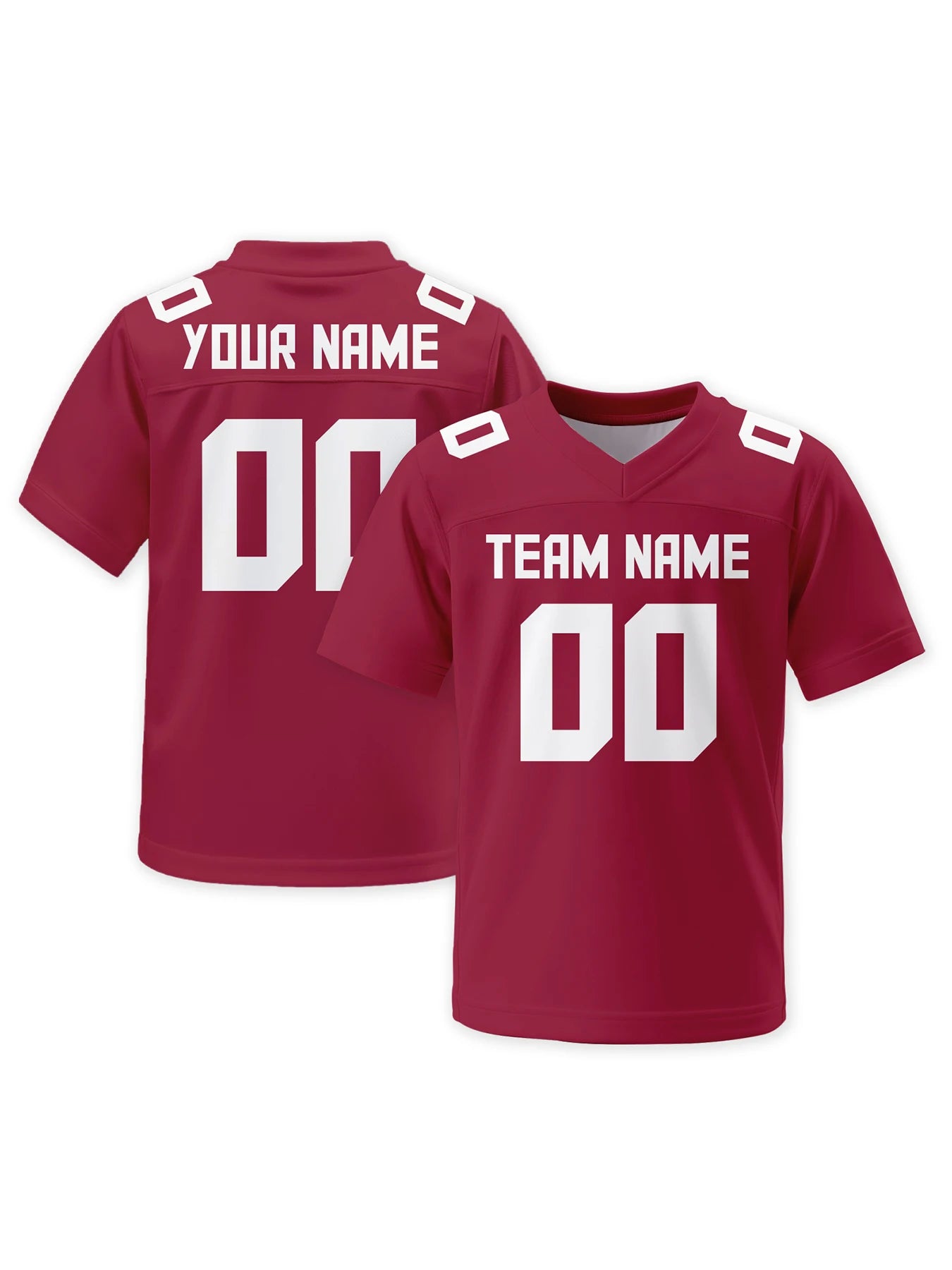 Custom Men's American Football Jersey Personalized Name Number Solid Color Football Team Uniform Sports Jersey
