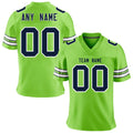 Personalized Gray Green American Football Jersey Custom Print Team Name Number Training Jersey Men Women Youth Fans Shirt