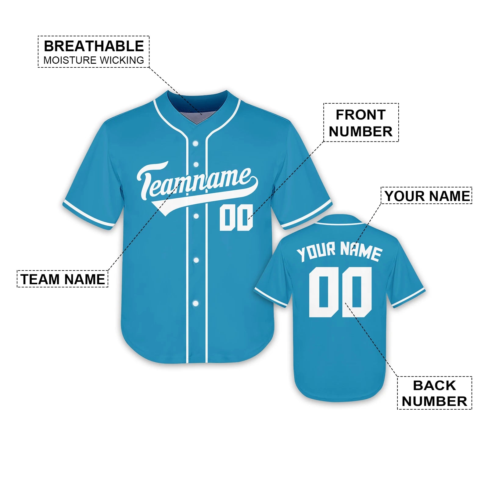 Custom Kids Baseball Jersey Personalized Plain Baseball Uniform with Printed Name Number Baseball Team Shirt Youth Fans Gift