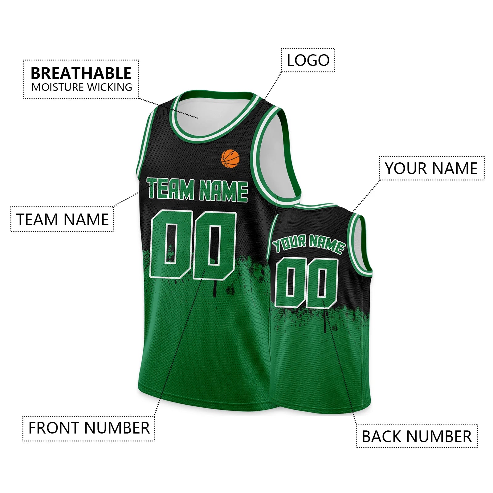 Custom Basketball Jersey Gold Navy Personalized Printed Your Own Name Number Logo Men/Women/Kids Quick Dry Sleeveless Shirts
