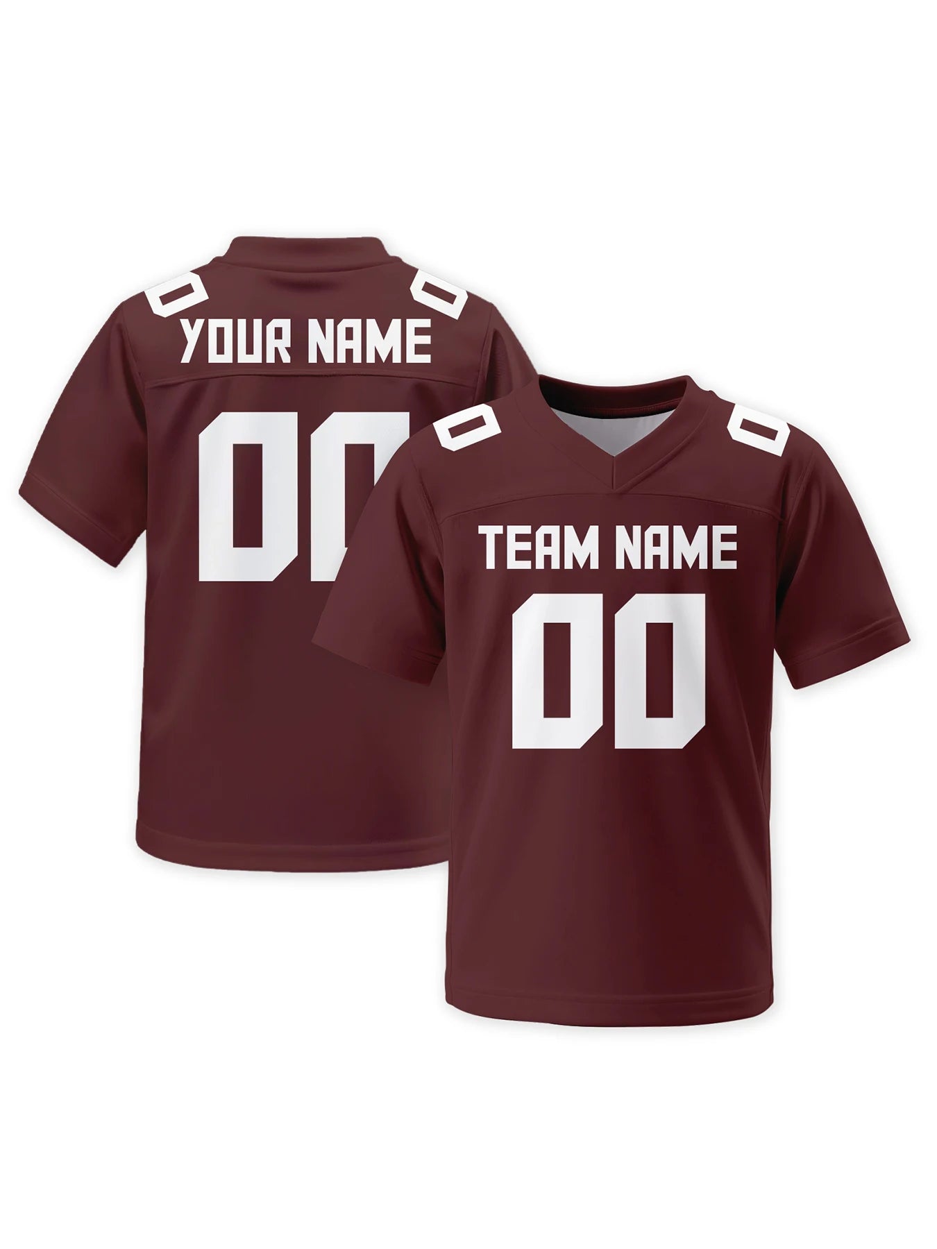 Custom Men's American Football Jersey Personalized Name Number Solid Color Football Team Uniform Sports Jersey