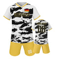 Custom Kids Soccer Jersey Shorts Germany Football Set with Personalized Name and Number School Team Club Training Jerseys