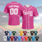 Custom Baseball Jersey for Women Fans Plain Personalized Baseball Shirt with Printed Team Name Number Baseball Team Uniform