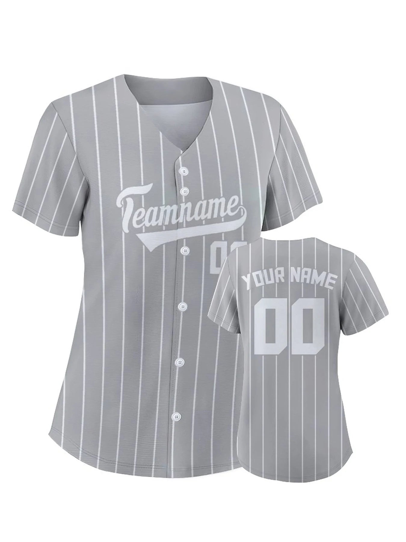 Women's Custom Pinstripe Baseball Jersey Personalized Team Name Number Breathable Baseball Shirts for Team Sportswear S-4XL