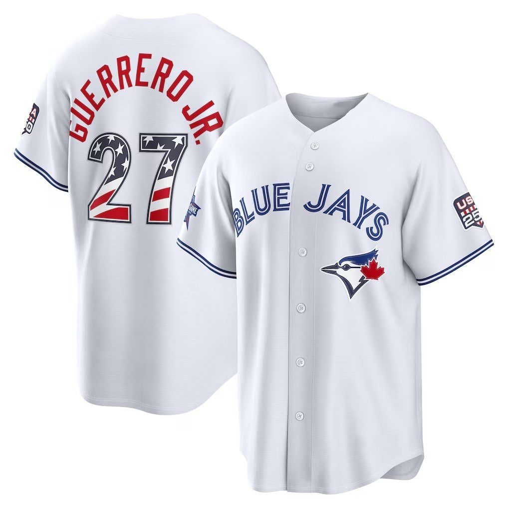 Toronto Blue Jays #27 Vladimir Guerrero Jr. 2026 All-Star Edition Stars & Stripes White Stadium Stitched Baseball Jerseys