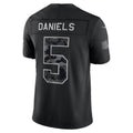 W.Commanders #5 Jayden Daniels Black 2026 Salute to Service Stitched Limited Football jersey MWATKINS