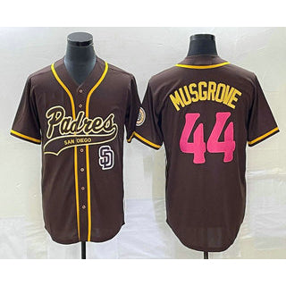 San Diego Padres #44 Joe Musgrove Brown MWATKINS NEW 2023 City Connect Cool Base Stitched Jersey