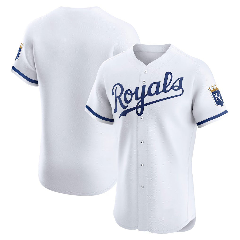 Kansas City Royals White MWATKINS Home Elite Jersey
