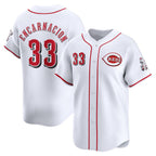 Cincinnati Reds #33 Christian Encarnacion-Strand White MWATKINS Home Limited Player Jersey