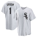 Chicago White Sox White MWATKINS #1 Groom Home Replica Jersey