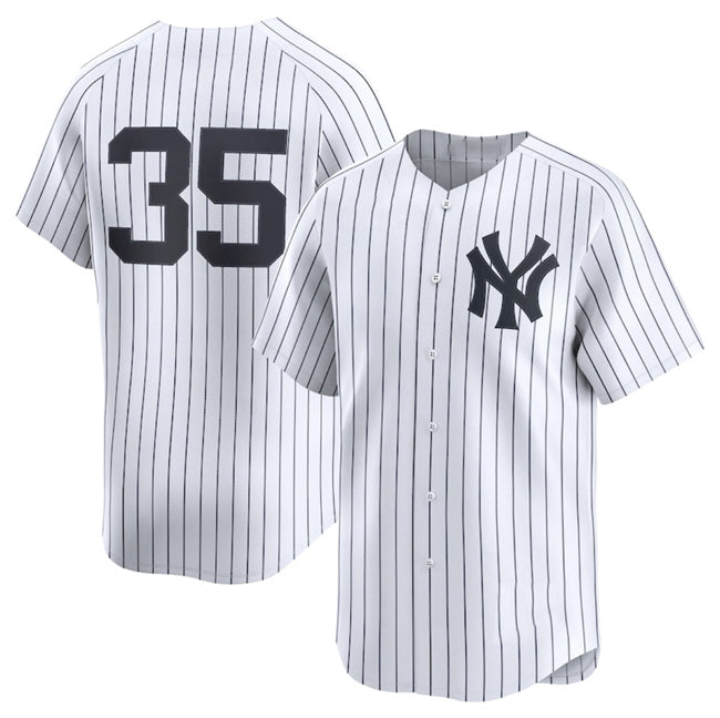 New York Yankees #35 Cody Bellinger White MWATKINS 2024 Home Limited Stitched Jersey