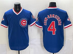 Chicago Cubs #4 Pete Crow-Armstrong Royal MWATKINS 150th Anniversary Throwback Vapor Limited Stitched Jersey