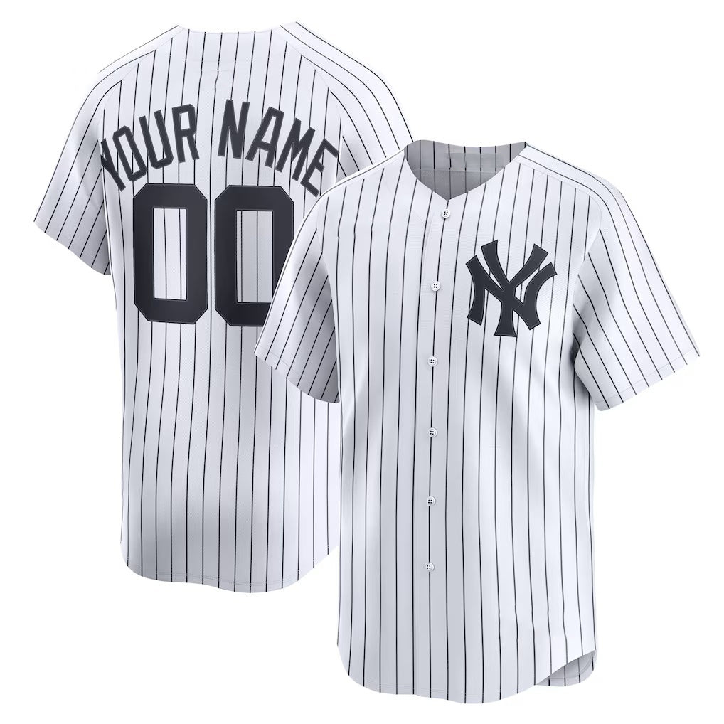 Custom New York Yankees White MWATKINS Home Limited Jersey