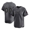 Custom New York Mets Graphite MWATKINS 2024 City Connect Limited Stitched Jersey