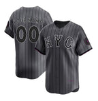 Custom New York Mets Graphite MWATKINS 2024 City Connect Limited Stitched Jersey