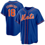 New York Mets #18 Darryl Strawberry Royal MWATKINS Alternate Replica Player Jersey
