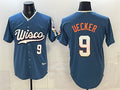 Milwaukee Brewers #9 Bob Uecker Mineral Blue MWATKINS 2026 City Connect Stadium Stitched Jersey