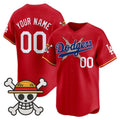 Custom Los Angeles Dodgers x One Piece Red MWATKINS 2025 Vapor Premier Limited Jersey - Stitched