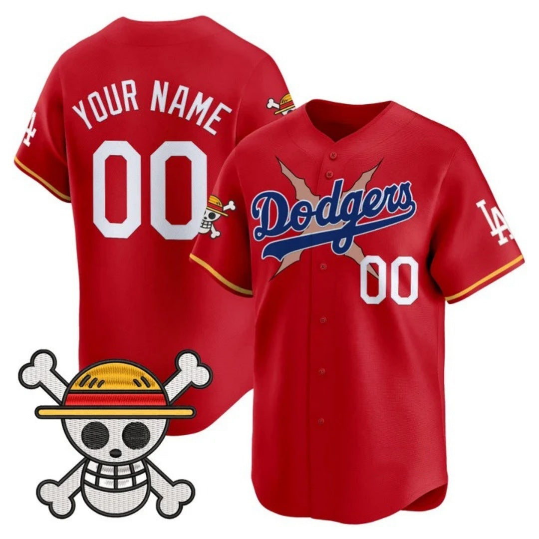 Custom Los Angeles Dodgers x One Piece Red MWATKINS 2025 Vapor Premier Limited Jersey - Stitched