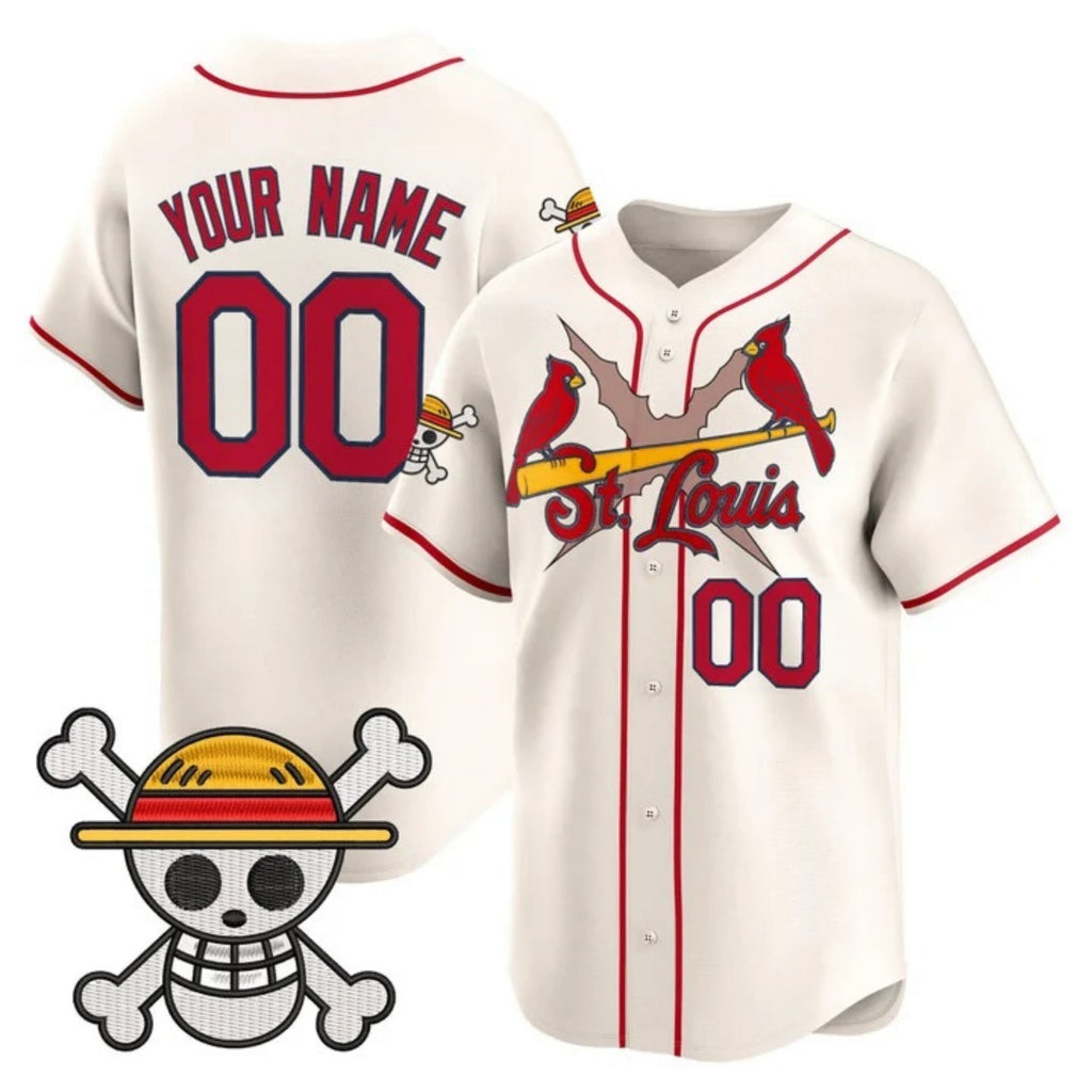 Custom St. Louis Cardinals x One Piece Cream MWATKINS Vapor Premier Limited Jersey - Stitched