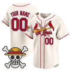 Custom St. Louis Cardinals x One Piece Cream MWATKINS Vapor Premier Limited Jersey - Stitched