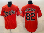 Baltimore Orioles #82 Jeremiah Jackson Orange MWATKINS Cool Base Stitched Jersey